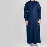Qamis Saoudien Bleu Navy｜Offrez-vous un look élégant