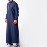 Qamis Saoudien Bleu Navy｜Offrez-vous un look élégant